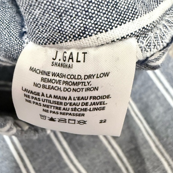 J Galt Women’s Blue Striped Chinos - Picture 5 of 8